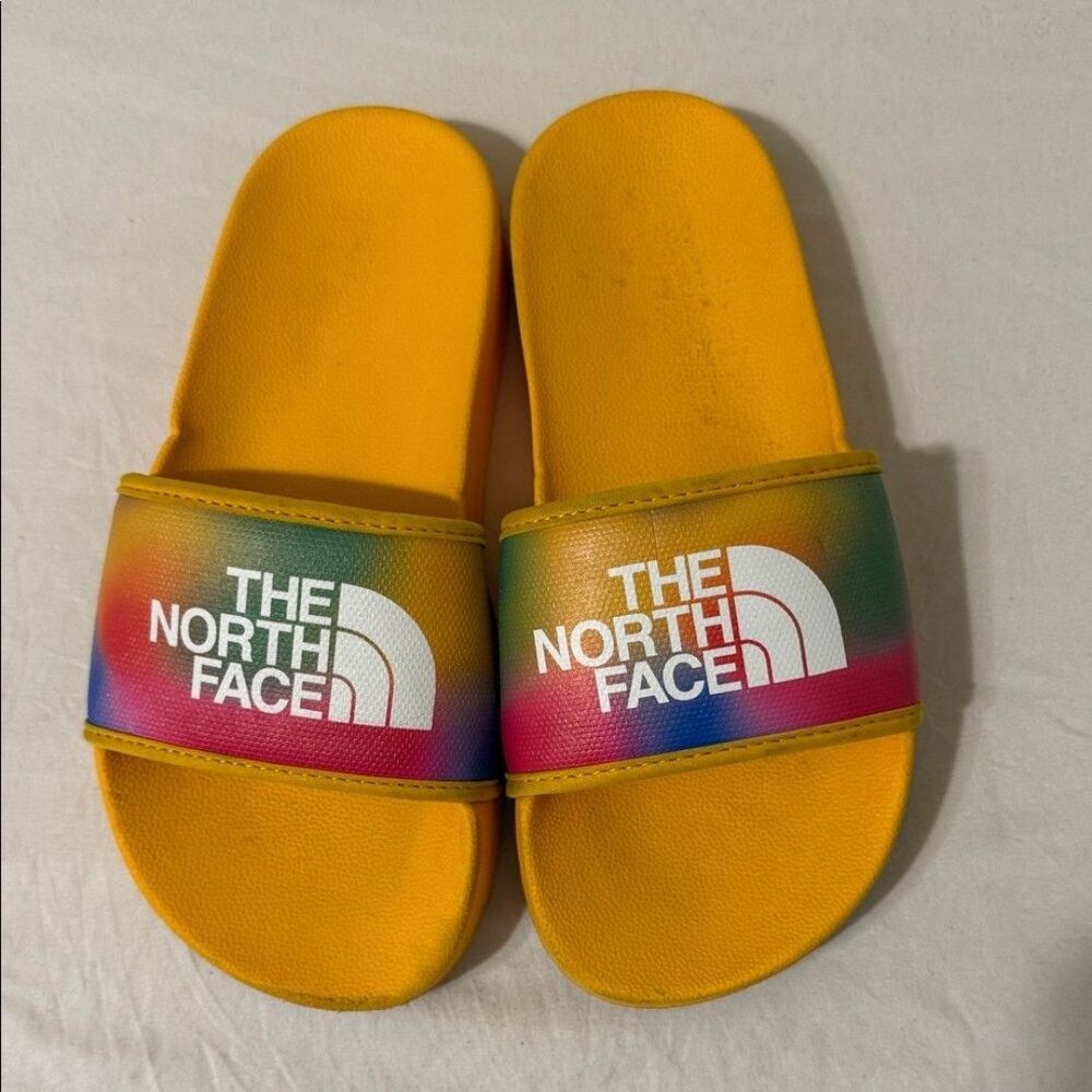 The North Face kids 2 Vibrant Yellow Slide Sandals